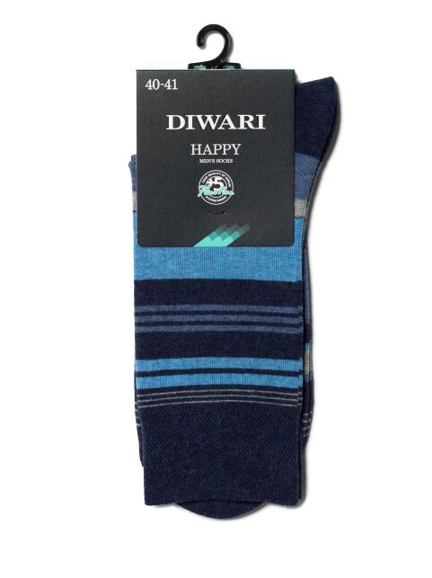 Хлопковые носки в полоску HAPPY - купить в интернет-магазине Conte