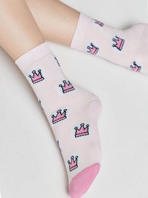 Хлопковые светло-розовые носки SOF-TIKI с махровой стопой - купить в интернет-магазине Conte