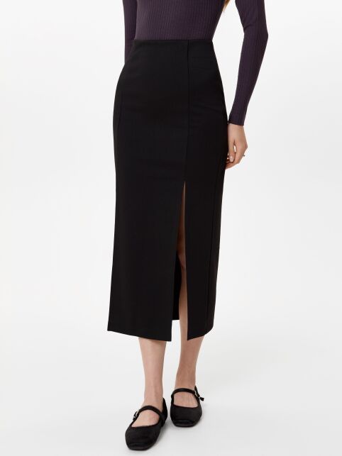 Юбка-midi с рельефными отсрочками и разрезами LU 3219 - купить в интернет-магазине Conte