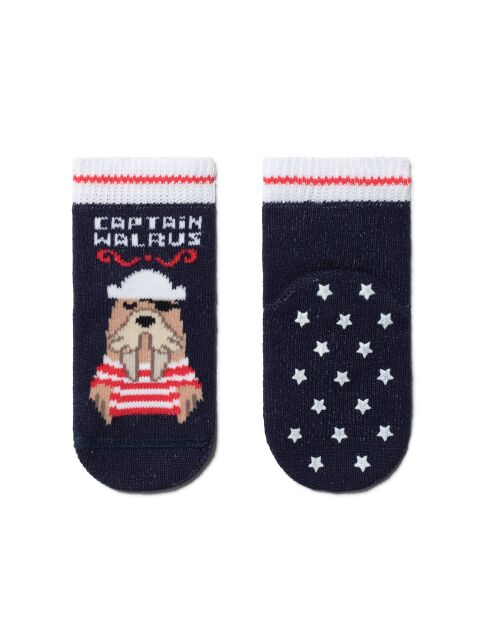 Антискользящие носки TIP-TOP с рисунком «Морж» - купить в интернет-магазине Conte