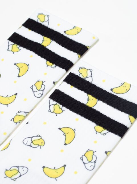 Удлиненные носки из лимитированной коллекции с рисунком «Bananas» - купить в интернет-магазине Conte