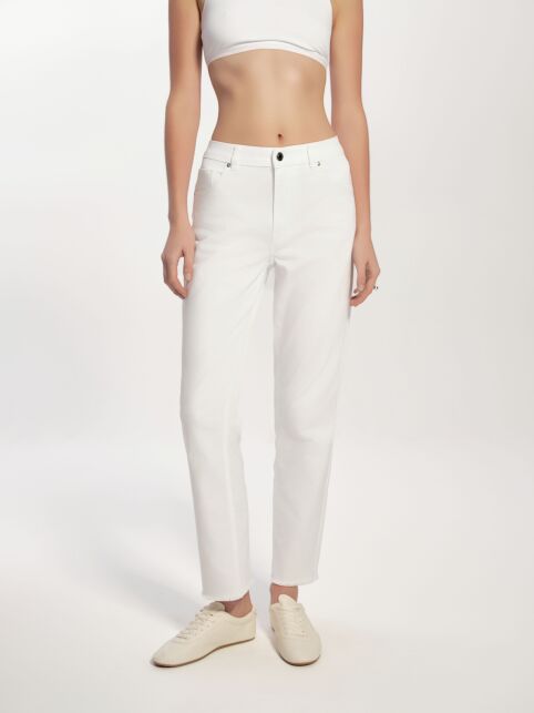 Белые джинсы slim из eco-friendly денима CON-723 - купить в интернет-магазине Conte