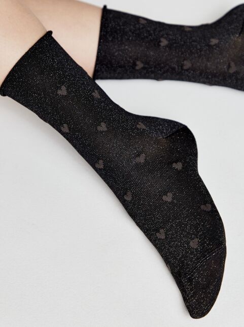 Удлиненные носки FANTASY с люрексом, модель 592 Удлиненные носки FANTASY с люрексом, модель 592 - купить в интернет-магазине Conte