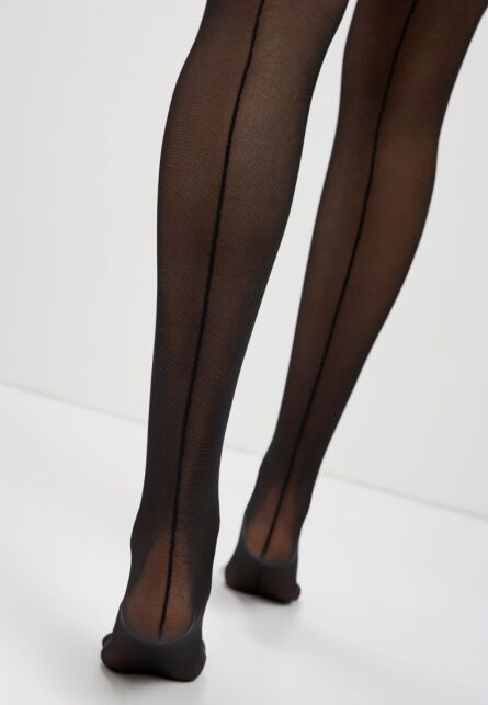 Колготки с имитацией шва и утягивающими шортиками LINE SLIM Колготки с имитацией шва и утягивающими шортиками LINE SLIM - купить в интернет-магазине Conte