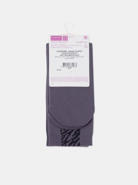 Махровые носки из хлопка с рисунком «animalistic line» COMFORT - купить в интернет-магазине Conte