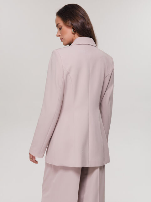 Жакет из костюмной ткани с ассиметричной застёжкой LJ 3394 - купить в интернет-магазине Conte
