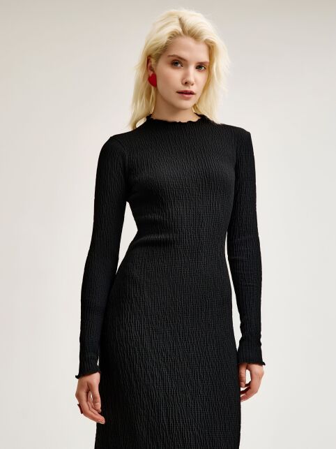 Платье-макси с жатым эффектом LPL 3239 Платье-макси с жатым эффектом LPL 3239 - купить в интернет-магазине Conte