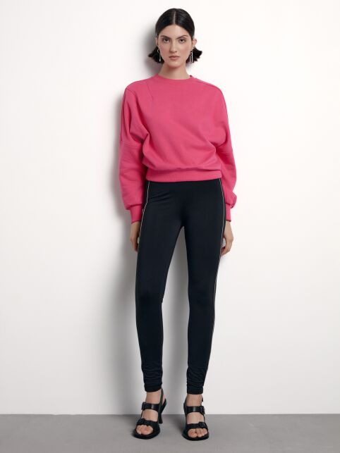 Леггинсы с кожаными вставками NEW LUX SHAPE (коробочка) - купить в интернет-магазине Conte