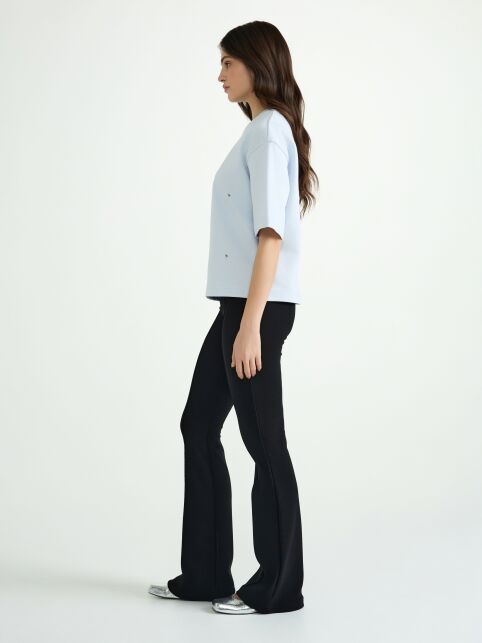 Брюки с высокой посадкой и декоративными отстрочками по переду LBK 3135 - купить в интернет-магазине Conte