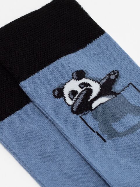 Хлопковые носки с рисунком «Mini panda» Хлопковые носки с рисунком «Mini panda» - купить в интернет-магазине Conte