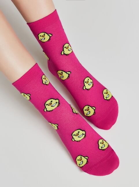Хлопковые носки с рисунком «Уточки» - купить в интернет-магазине Conte