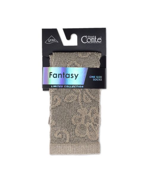 Удлиненные ажурные носки с люрексом - купить в интернет-магазине Conte