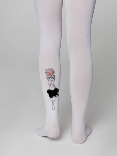 Колготки из микрофибры с рисунком и декором PRETTY - купить в интернет-магазине Conte
