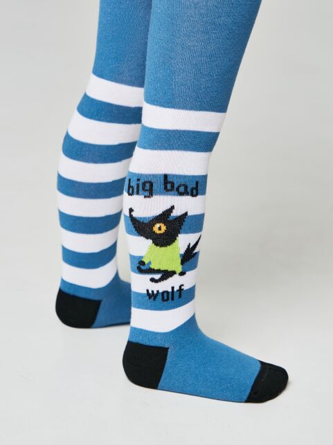 Хлопковые колготки с рисунком “Wolf” - купить в интернет-магазине Conte