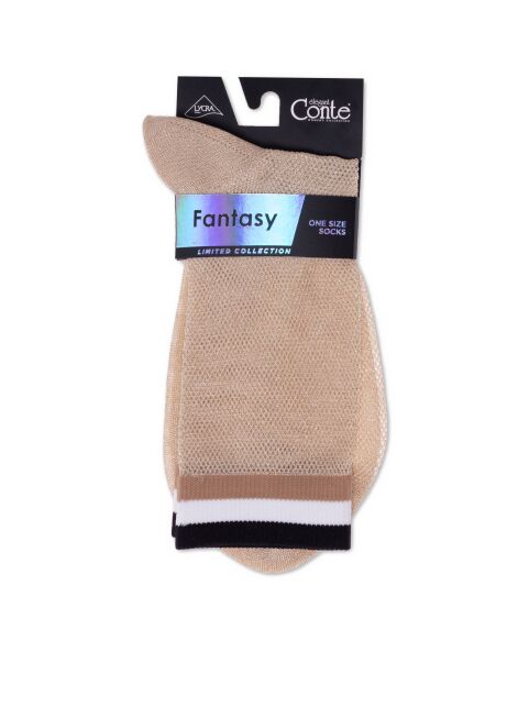 Удлиненные носки в мелкую сетку с люрексом - купить в интернет-магазине Conte