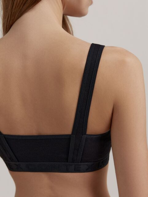 Бюстье из хлопка в рубчик и эластичной сеточки RIB WITH MESH LBE 2492 - купить в интернет-магазине Conte