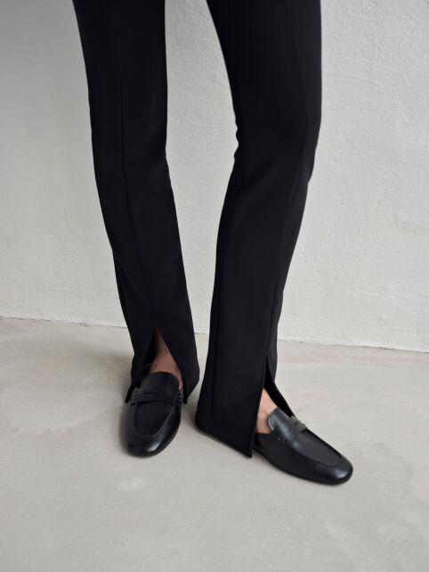 Брюки с высокой посадкой и разрезами по центру низа LBK 2505 - купить в интернет-магазине Conte