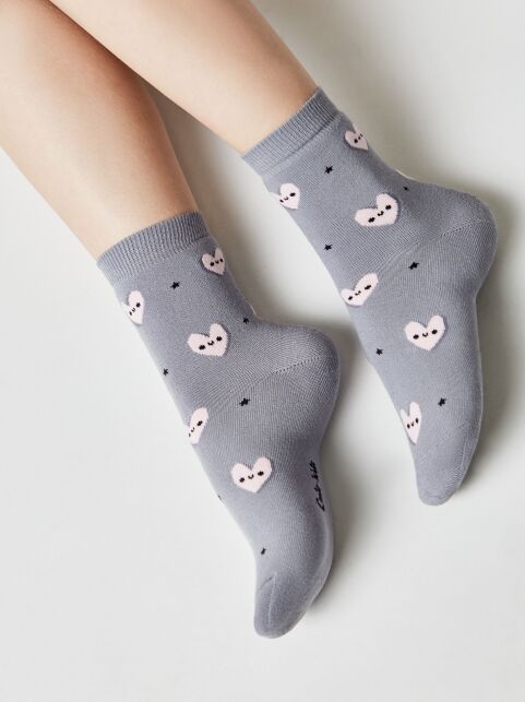 Махровые носки SOF-TIKI с сердечками - купить в интернет-магазине Conte
