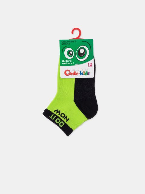 Короткие салатовые спортивные носки ACTIVE lycra®, модель 577 - купить в интернет-магазине Conte