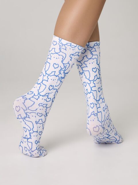 Удлиненные носки с хлопком «Lovely» - купить в интернет-магазине Conte