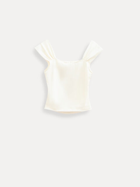 Топ с широкими бретелями и драпировкой LBL 3498 - купить в интернет-магазине Conte