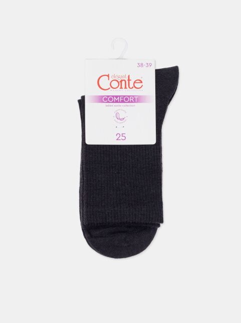 Теплые носки с шерстью в мелкий рубчик COMFORT - купить в интернет-магазине Conte
