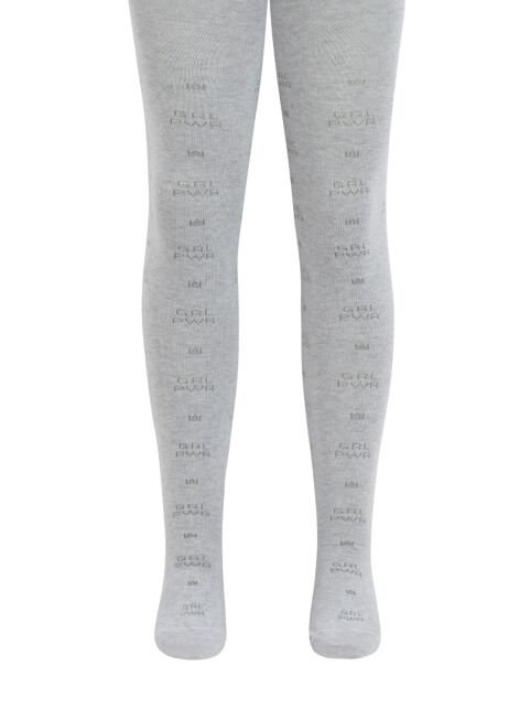 Колготки из хлопка с рисунками «GRL PWR» - купить в интернет-магазине Conte
