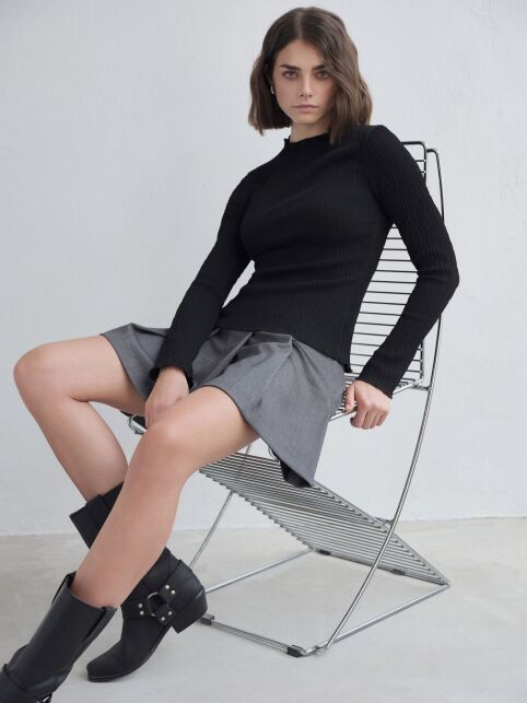 Джемпер с жатым эффектом LD 3235 Джемпер с жатым эффектом LD 3235 - купить в интернет-магазине Conte