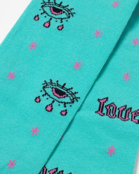 Хлопковые колготки с рисунком «Love» - купить в интернет-магазине Conte