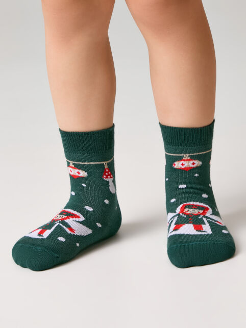 Носки с рисунком «Снежный ангел» зимняя коллекция - купить в интернет-магазине Conte