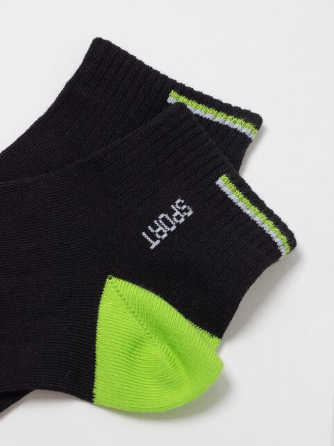 Короткие черные спортивные носки ACTIVE lycra®, модель 957 - купить в интернет-магазине Conte