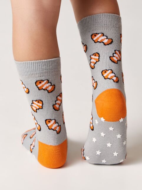 Антискользящие носки TIP-TOP с рисунком «Fish» - купить в интернет-магазине Conte