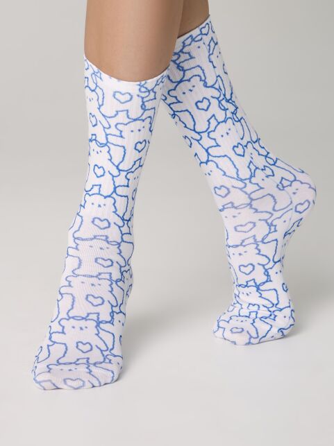 Удлиненные носки с хлопком «Lovely» - купить в интернет-магазине Conte