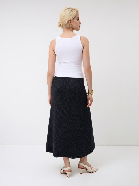 Юбка-midi из пряжи с шерстью LDK 24128 - купить в интернет-магазине Conte