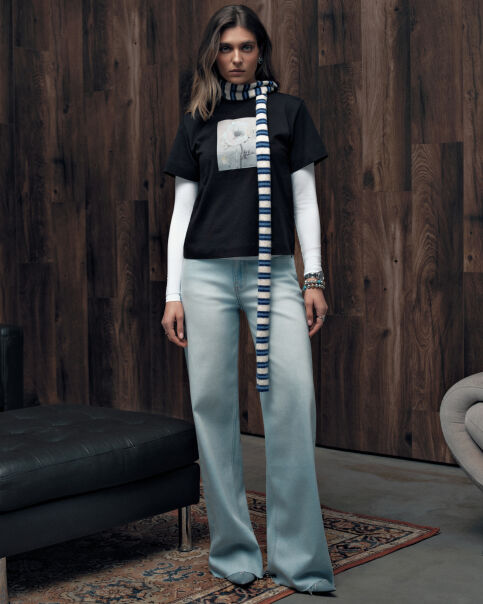 Футболка из хлопка Floriography с рисунком «Анемон» LD 3470 - купить в интернет-магазине Conte