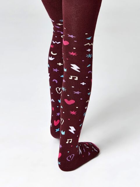 Колготки SOF-TIKI (махровые внутри) с рисунками, модель 518 - купить в интернет-магазине Conte