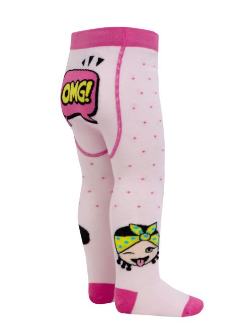 Хлопковые колготки с рисунком «OMG» - купить в интернет-магазине Conte