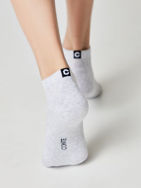 Короткие носки из хлопка с махровой стопой и отсылкой к логотипу бренда - купить в интернет-магазине Conte