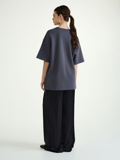 Футболка из футера с разрезами по бокам LD 3081 - купить в интернет-магазине Conte