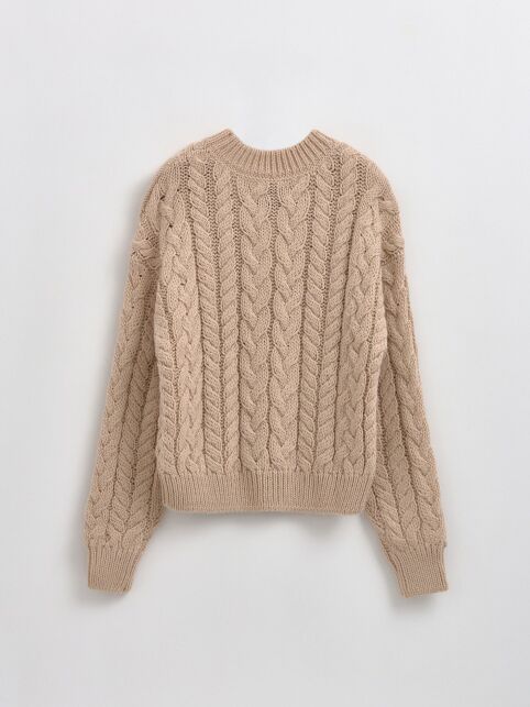 Укороченный джемпер с косами LDK 243 - купить в интернет-магазине Conte