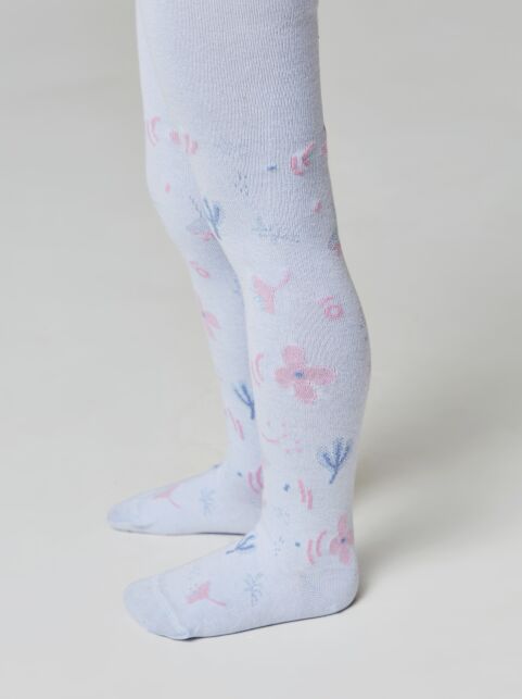Хлопковые колготки с цветочным рисунком - купить в интернет-магазине Conte