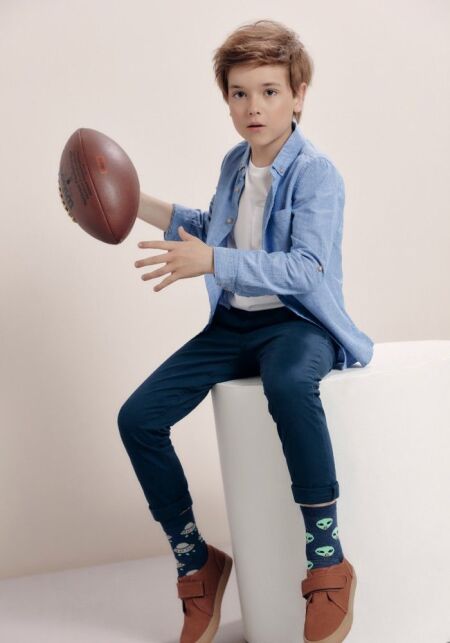 Хлопковые носки с веселыми рисунками "Веселые ножки", модель 461 - купить в интернет-магазине Conte