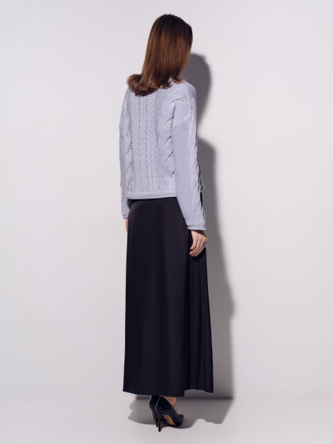 Юбка-макси из плотного сатина с матовым блеском LU 3389 - купить в интернет-магазине Conte