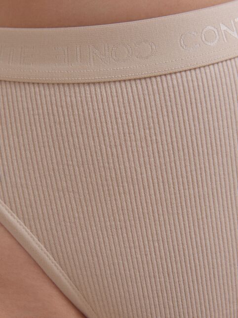 Трусы бразилиано в рубчик со средней линией талии ACTIVE SHAPE LBR 3190 - купить в интернет-магазине Conte