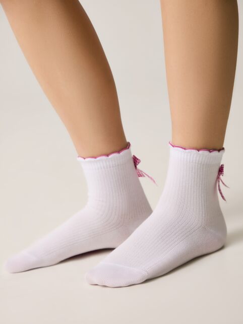 Носки TIP-TOP с декоративным бантиком и волнистым бортом - купить в интернет-магазине Conte