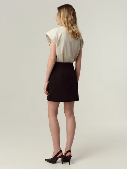 Футболка из хлопка с подплечниками LBL 3450 - купить в интернет-магазине Conte