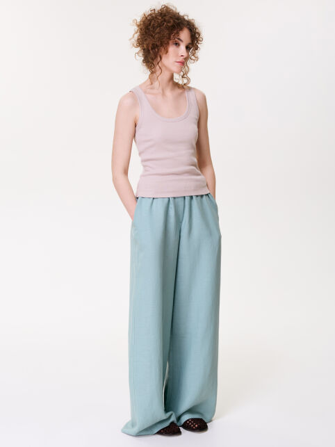 Широкие льняные брюки с вискозой LBK 3479 - купить в интернет-магазине Conte