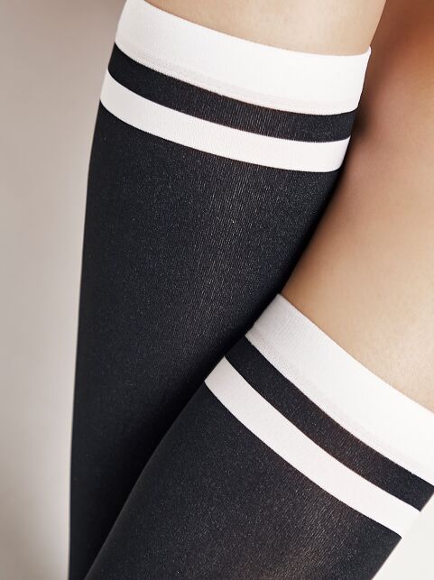 Плотные гольфы из микрофибры с контрастными полосами MODE - купить в интернет-магазине Conte