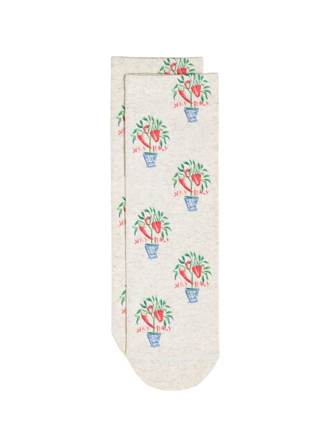 Носки из смесовой пряжи с хлопком и льном «Spicy Italy» - купить в интернет-магазине Conte