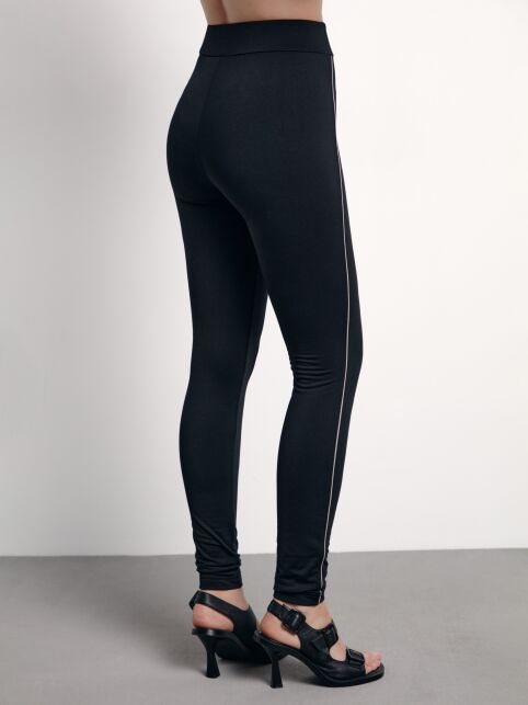 Леггинсы с кожаными вставками NEW LUX SHAPE (коробочка) - купить в интернет-магазине Conte